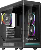 Photo de Boitier Moyen Tour ATX 1stPlayer PB8 ARGB avec panneaux vitrés (Noir)