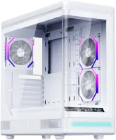Photo de Boitier Moyen Tour ATX 1stPlayer PB8 RGB avec panneaux vitrés (Blanc)