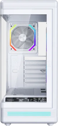 Photo de Boitier Moyen Tour ATX 1stPlayer PB8 RGB avec panneaux vitrés (Blanc)