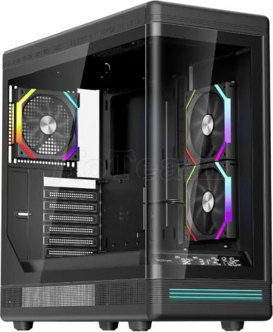 Photo de Boitier Moyen Tour ATX 1stPlayer PB8 RGB avec panneaux vitrés (Noir)