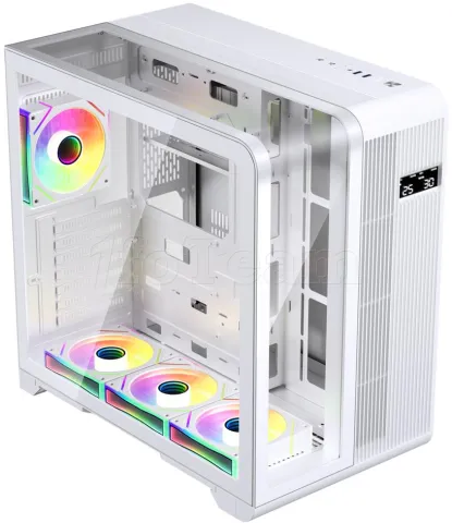 Photo de Boitier Moyen Tour ATX 1stPlayer RT7 RGB avec panneaux vitrés (Blanc)