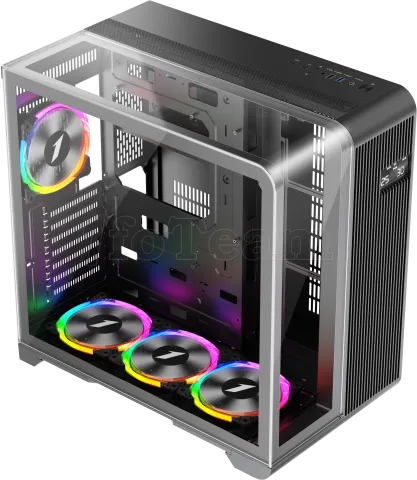 Photo de Boitier Moyen Tour ATX 1stPlayer RT7 RGB avec panneaux vitrés (Noir)