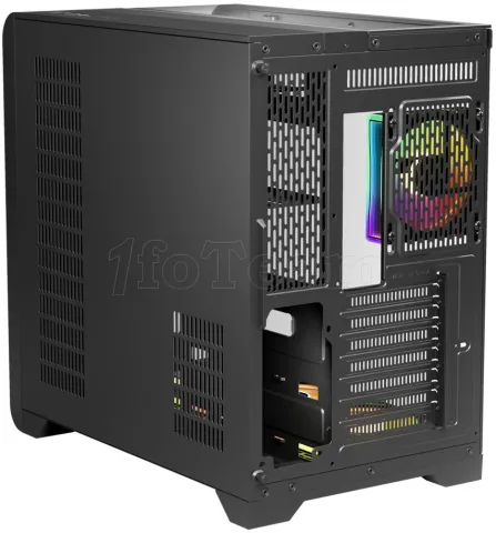 Photo de Boitier Moyen Tour ATX 1stPlayer RT7 RGB avec panneaux vitrés (Noir)