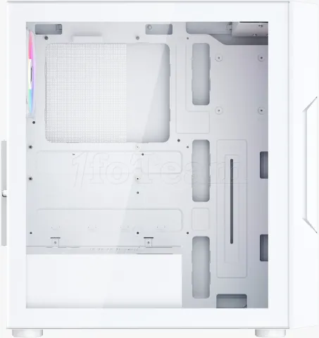 Photo de Boitier Moyen Tour ATX 1stPlayer Trilobite T7-P RGB avec panneau vitré (Blanc)