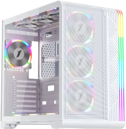 Photo de Boitier Moyen Tour ATX 1stPlayer VT7 RGB avec panneau vitré (Blanc)