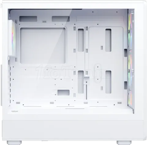 Photo de Boitier Moyen Tour ATX 1stPlayer WA8 RGB avec panneau vitré (Blanc)
