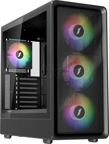 Photo de Boitier Moyen Tour ATX 1stPlayer WA8 RGB avec panneau vitré (Noir)