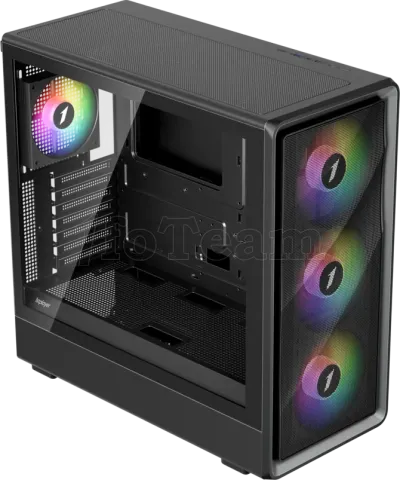 Photo de Boitier Moyen Tour ATX 1stPlayer WA8 RGB avec panneau vitré (Noir)