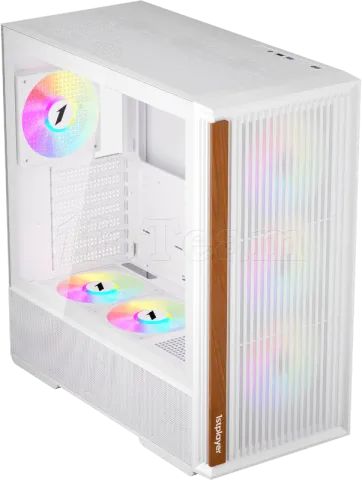 Photo de Boitier Moyen Tour ATX 1stPlayer WD7 RGB avec panneau vitré (Blanc)