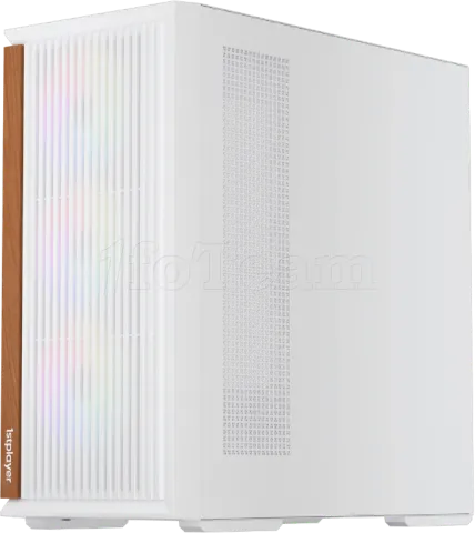 Photo de Boitier Moyen Tour ATX 1stPlayer WD7 RGB avec panneau vitré (Blanc)