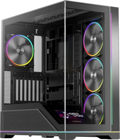 Photo de Boitier Moyen Tour ATX 1stPlayer WP8 RGB avec panneaux vitrés (Noir)