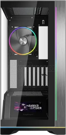 Photo de Boitier Moyen Tour ATX 1stPlayer WP8 RGB avec panneaux vitrés (Noir)