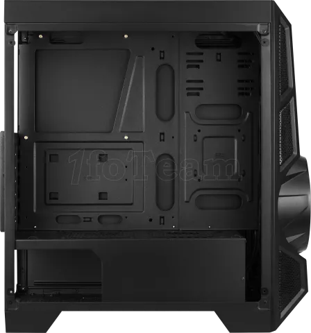 Photo de Boitier Moyen Tour ATX AeroCool AeroEngine RGB avec panneaux vitrés (Noir)