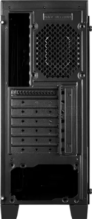 Photo de Boitier Moyen Tour ATX AeroCool AeroEngine Tempered Glass RGB avec panneau vitré (Noir)