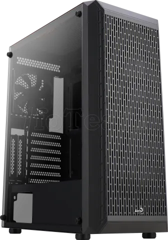 Photo de Boitier Moyen Tour ATX AeroCool Beam v1 RGB avec panneaux vitrés (Noir)