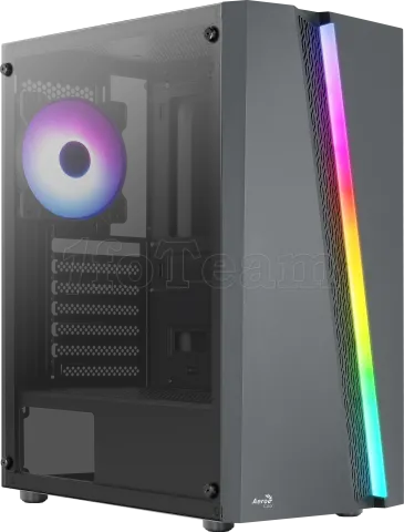 Photo de Boitier Moyen Tour ATX AeroCool Blade RGB avec panneau vitré (Noir)