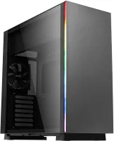 Photo de Boitier Moyen Tour ATX AeroCool Glo RGB avec panneau vitré (Noir)