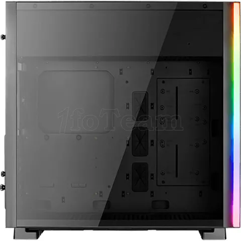 Photo de Boitier Moyen Tour ATX AeroCool Glo RGB avec panneau vitré (Noir)