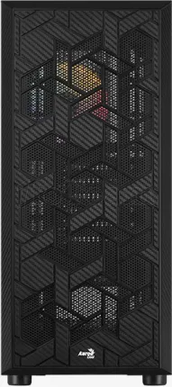 Photo de Boitier Moyen Tour ATX AeroCool Hive v3 RGB avec panneau vitré (Noir)