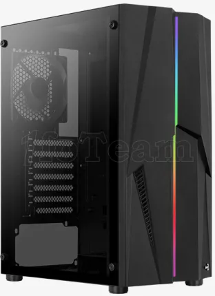 Photo de Boitier Moyen Tour ATX AeroCool Mecha RGB avec panneau vitré (Noir)