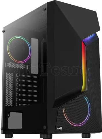 Photo de Boitier Moyen Tour ATX AeroCool Scape V2 RGB avec panneau vitré (Noir)