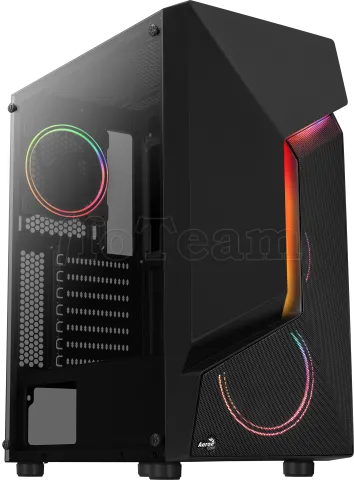 Photo de Boitier Moyen Tour ATX AeroCool Scape V3 RGB avec panneau vitré (Noir)