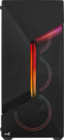 Photo de Boitier Moyen Tour ATX AeroCool Scape V3 RGB avec panneau vitré (Noir)