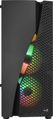 Photo de Boitier Moyen Tour ATX AeroCool Wave V3 RGB avec panneau vitré (Noir)