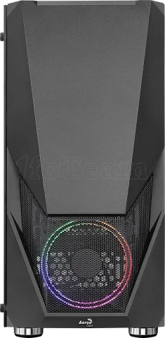 Photo de Boitier Moyen Tour ATX AeroCool Zauron RGB avec panneau vitré (Noir)