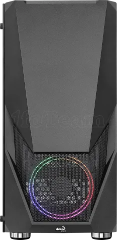 Photo de Boitier Moyen Tour ATX AeroCool Zauron V2 RGB avec panneau vitré (Noir)