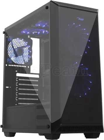 Photo de Boitier Moyen Tour ATX Akyga AKY015BK avec panneau vitré (Noir)