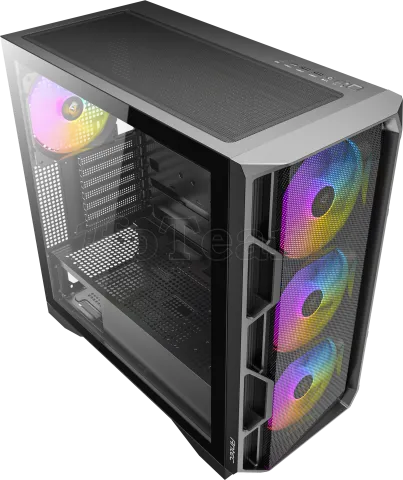 Photo de Boitier Moyen Tour ATX Antec AX1000 RGB avec panneau vitré (Noir)