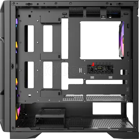 Photo de Boitier Moyen Tour ATX Antec AX1000 RGB avec panneau vitré (Noir)