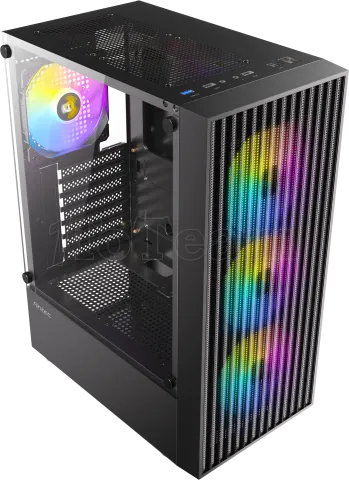 Photo de Boitier Moyen Tour ATX Antec AX27 Elite RGB avec panneau vitré (Noir)