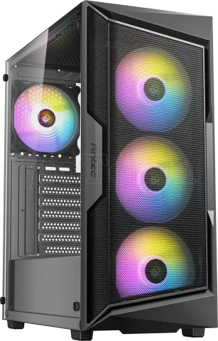 Photo de Boitier Moyen Tour ATX Antec AX61 Elite RGB avec panneau vitré (Noir)