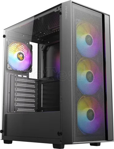Photo de Boitier Moyen Tour ATX Antec AX65 RGB avec panneau vitré (Noir)
