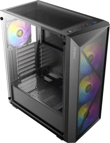 Photo de Boitier Moyen Tour ATX Antec AX67 RGB avec panneau vitré (Noir)