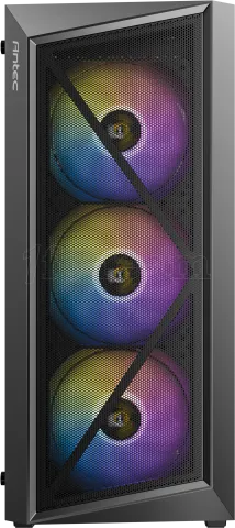 Photo de Boitier Moyen Tour ATX Antec AX67 RGB avec panneau vitré (Noir)