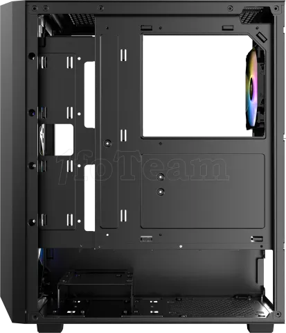 Photo de Boitier Moyen Tour ATX Antec AX67 RGB avec panneau vitré (Noir)