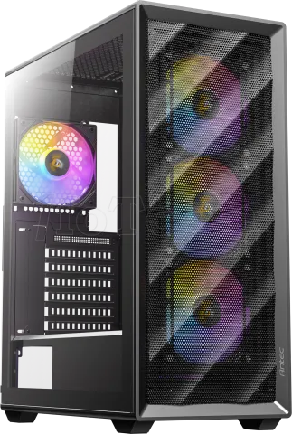 Photo de Boitier Moyen Tour ATX Antec AX85 RGB avec panneau vitré (Noir)
