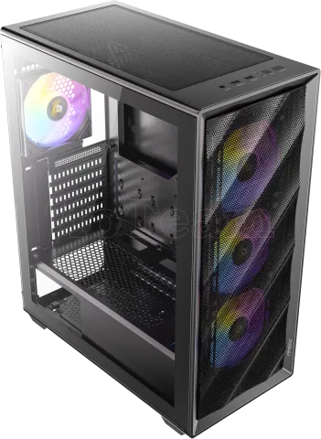 Photo de Boitier Moyen Tour ATX Antec AX85 RGB avec panneau vitré (Noir)