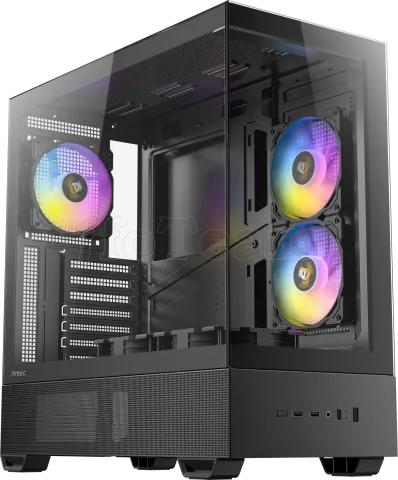 Photo de Boitier Moyen Tour ATX Antec CX705 RGB avec panneaux vitrés (Noir)