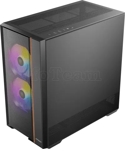 Photo de Boitier Moyen Tour ATX Antec Flux Rear RGB avec panneau vitré (Noir)