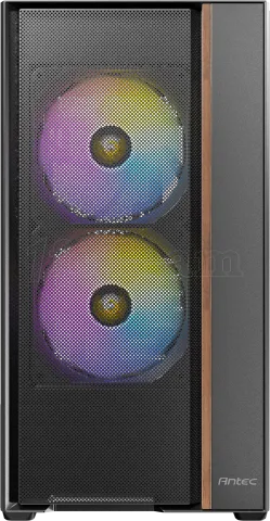 Photo de Boitier Moyen Tour ATX Antec Flux Rear RGB avec panneau vitré (Noir)