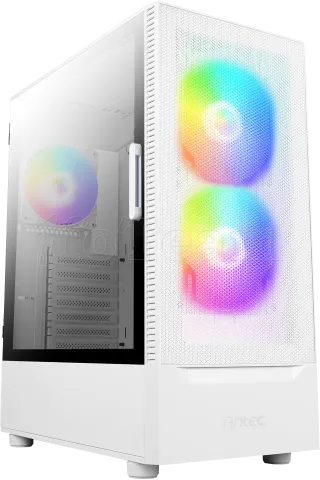 Photo de Boitier Moyen Tour ATX Antec NX410 RGB avec panneau vitré (Blanc)