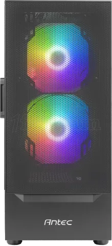 Photo de Boitier Moyen Tour ATX Antec NX410 RGB avec panneau vitré (Noir)