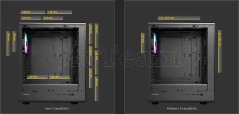 Photo de Boitier Moyen Tour ATX Antec P6 Neo avec panneau vitré (Noir)
