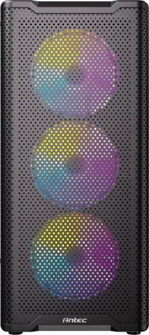 Photo de Boitier Moyen Tour ATX Antec VX310 RGB avec panneau vitré (Noir)