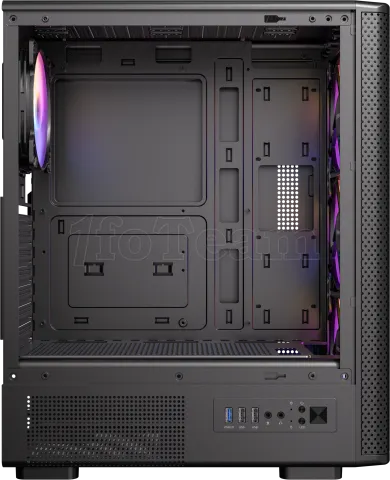 Photo de Boitier Moyen Tour ATX Antec VX310 RGB avec panneau vitré (Noir)