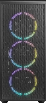 Photo de Boitier Moyen Tour ATX Azza Prime RGB avec panneau vitré (Noir)